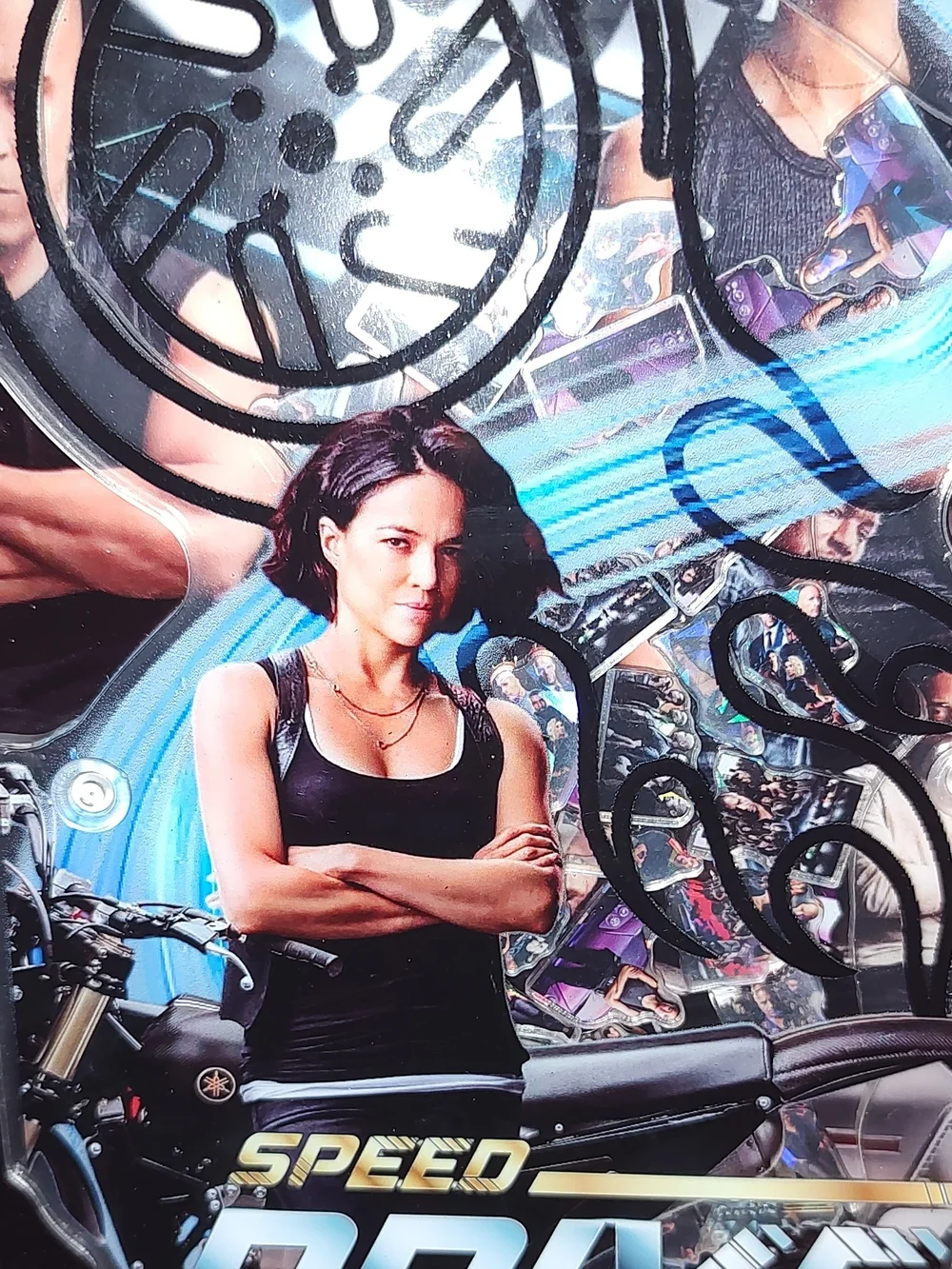 New! A6 Size Fast And Furious Acrylic Shaker Photo Notebook